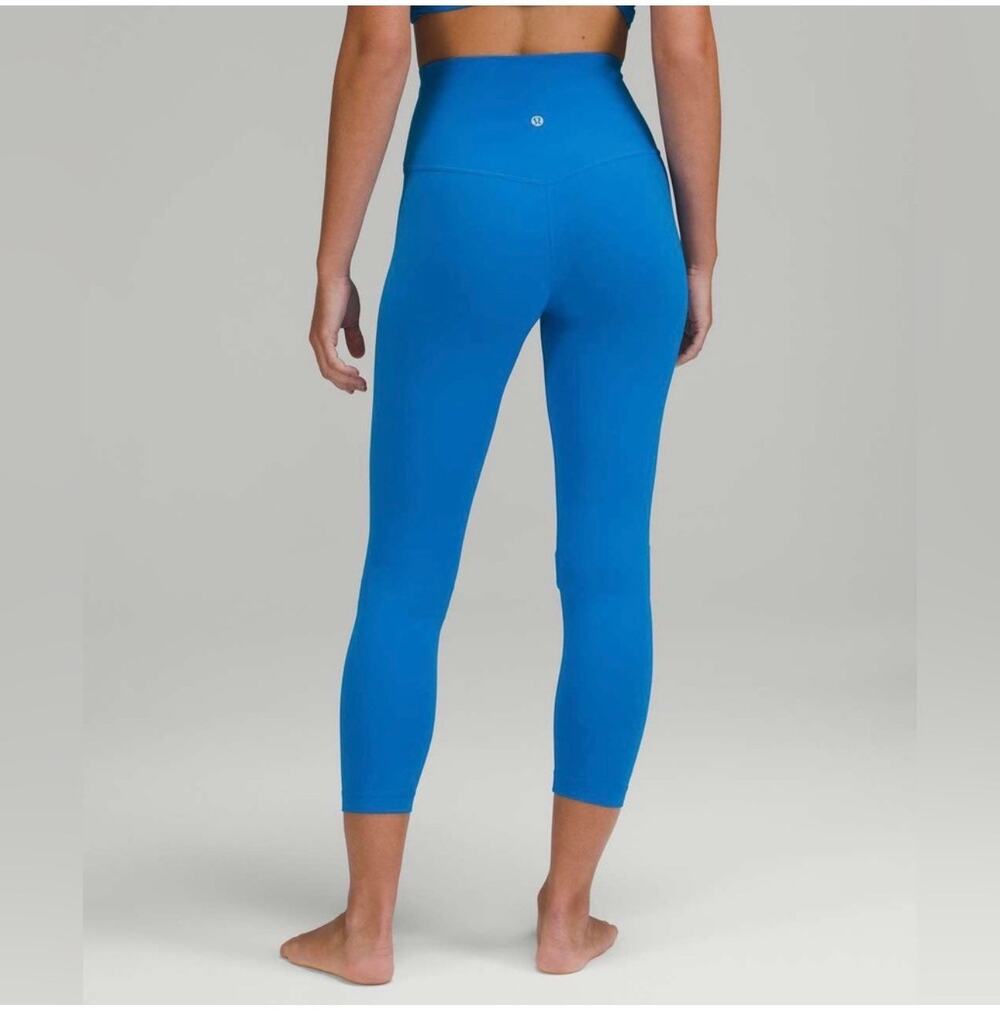 Lululemon Leggings Womens 14 Blue Align High Rise 25" Poolside Yoga Athletic Gym